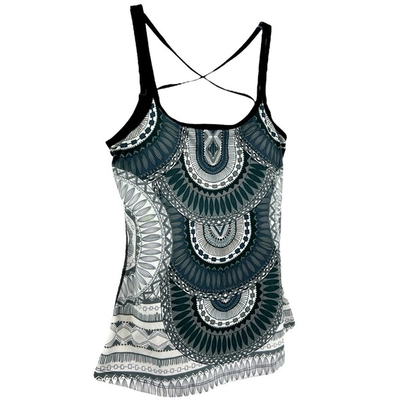PRANA Women's Marley Top black and gray bathing suit top five medium - Picture 5 of 10